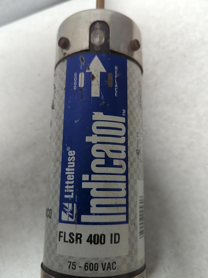 Used LITTELFUSE,FLSR400ID,INDICATOR 400 AMP FUSE PRE-OWNED