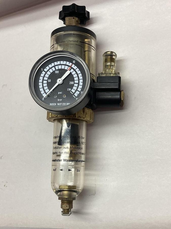 Used Bosch,1827-231-001,Pressure Regulator 0-230PSI 0-16 bar