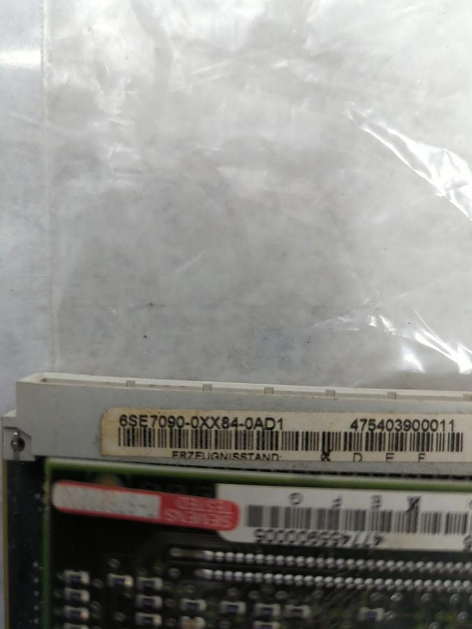 Used SIEMENS,6SE7090-0XX84-OAD1,CONTROL BOARD PRE-OWNED