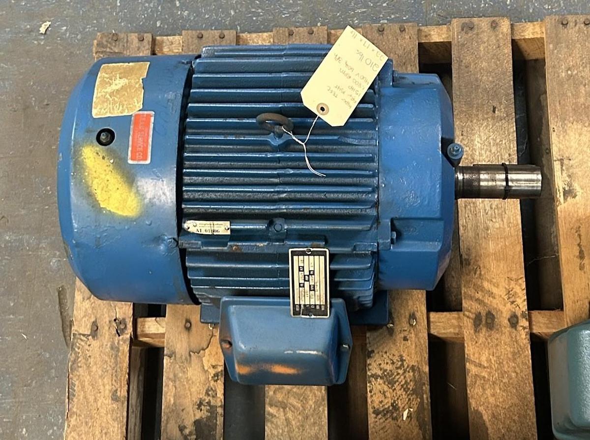 Used UNBRANDED,TEFC,MOTOR 15HP 1800RPM 460V 3PH 154T FRAME