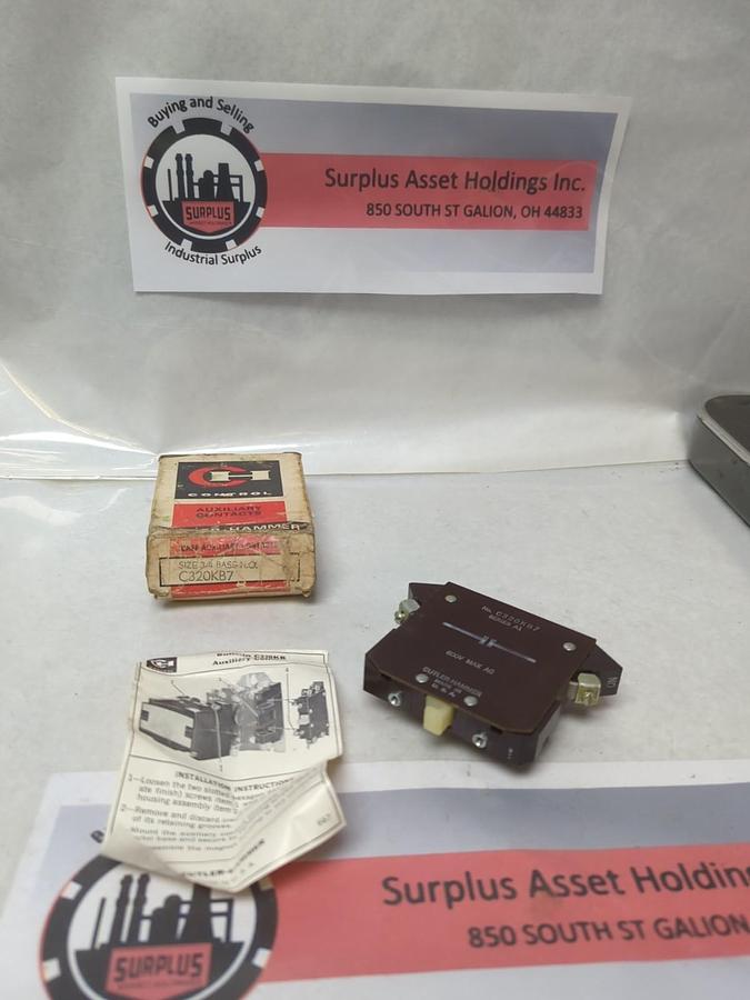 CUTLER-HAMMER,C320KB7,AUXILIARY CONTACT NOS