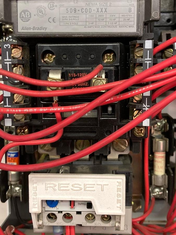 Used Allen-Bradley,2100 2112B,Fused 12 INCH Size 2 MCC Starter Bucket 25HP