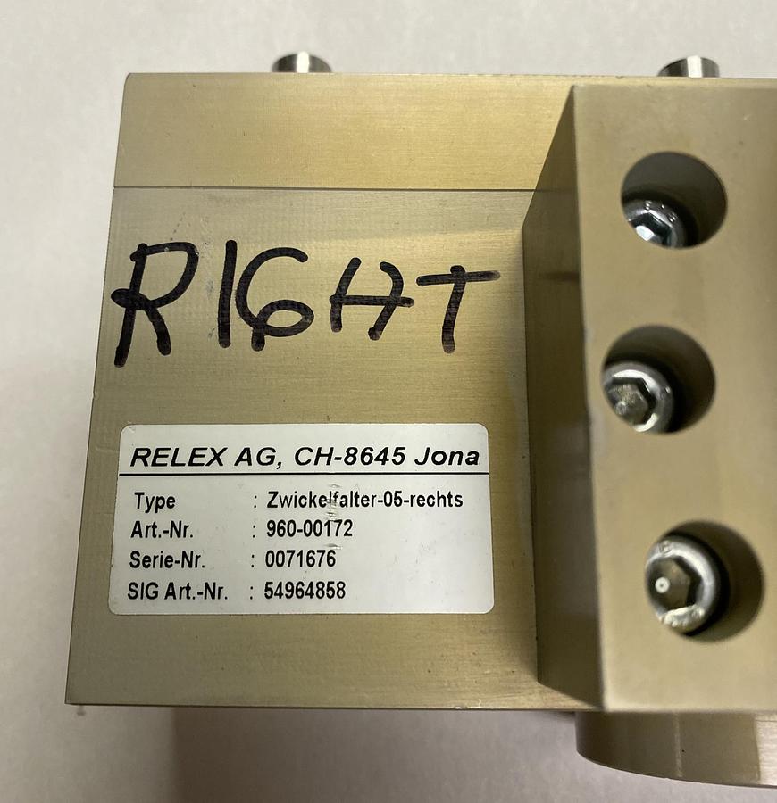 RELEX AG,54964858,RIGHT ANGULAR GEAR REDUCER NOS