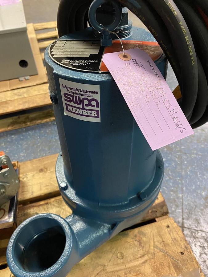 BURKS BARNES,3SE3742L,SUMP PUMP 3 INCH 3.7HP 460V 3450RPM