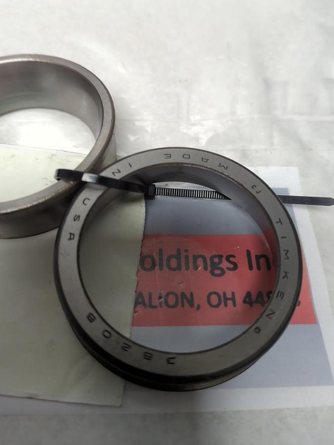 Used TIMKEN,3820B,ROLLER BEARING FLANGED CUP LOT FO 2 PRE-OWNED