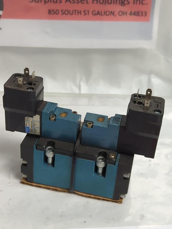 Used MAC VALVES,MV-B2A-AHAC-DM-DDAJ-1JJ,SOLENOID VALVE 30-120PSI PRE-OWNED