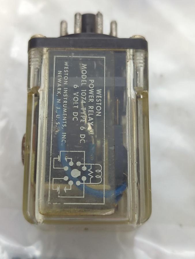 Used WESTON,1074-6,PLUG IN RELAY 8-PIN 6V LOT OF 3 PRE-OWNED