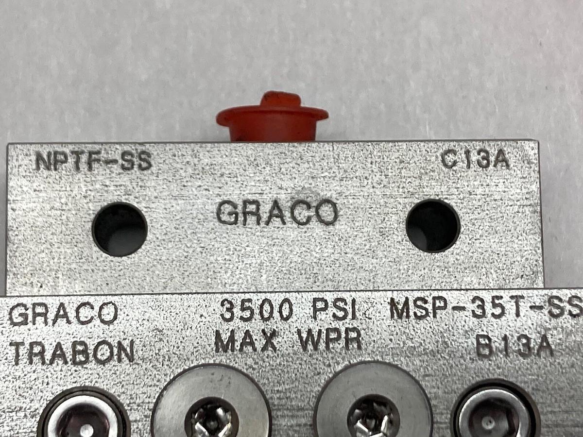 Graco,NPTF-SS,C13A Divider Valve Block