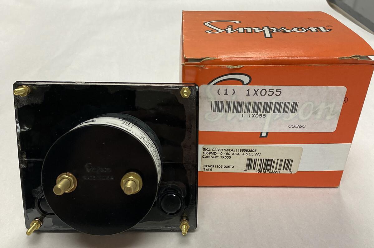 Used Simpson,03360 AC,Current Style Panel Meter New In Box