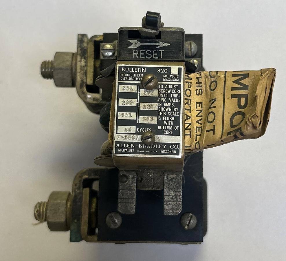 Used ALLEN BRADLEY,Z-5667,OVERLOAD RELAY