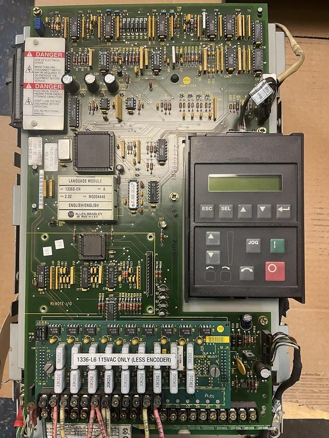 Used ALLEN BRADLEY,1336S-B015-AN-EN-HA1-L6,AC VFD VARIABLE FREQUENCY DRIVE 15HP 480V