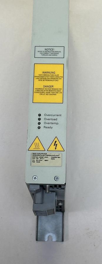 Used SIEMENS,6SE7021-6ES87-2DA1,SIMOVERT MASTERDRIVE BRAKE UNIT