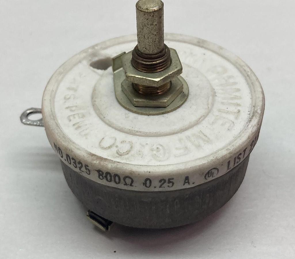 Ohmite,0325,Rheostat 800 OHM Series 7714