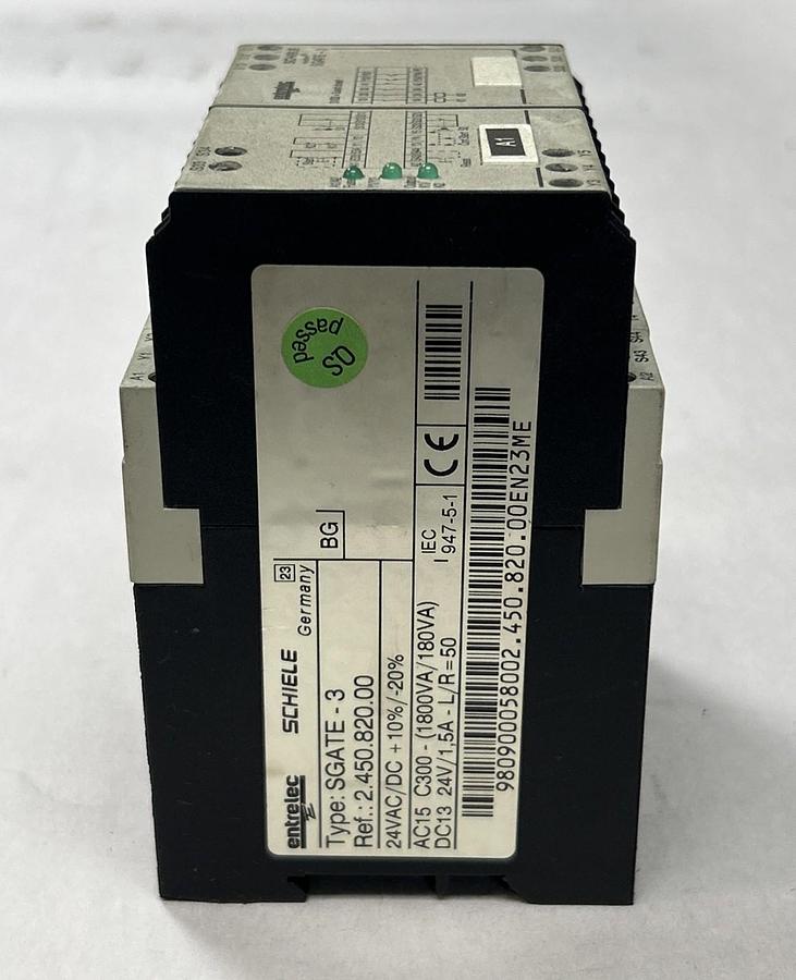Used ENTRELEC SCHIELE,SGATE-3,SAFETY RELAY
