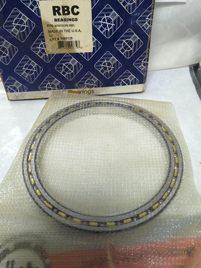 RBC,KF075XP0,THIN-SECTION BALL BEARING 7-1/2 INCH BORE NOS