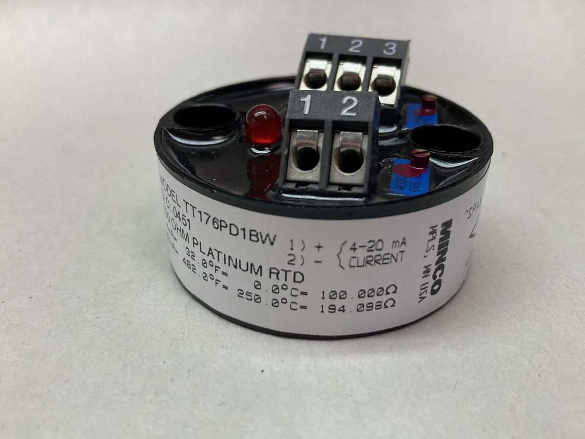 Minco,TT176PD1BW,Platinum RTD 4-20 mA Sensor 100 OHM