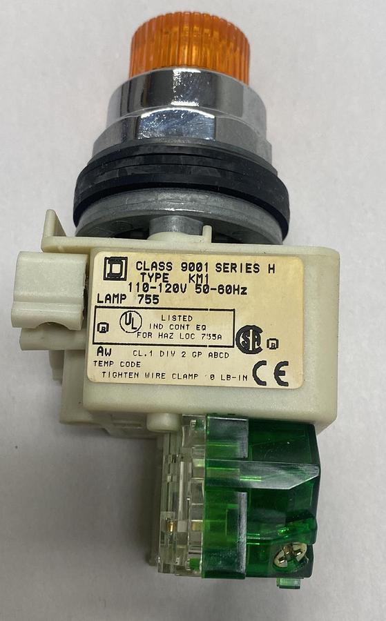 SQUARE D,9001K2L1AH5,PUSH BUTTON 600VAC 10A NOS