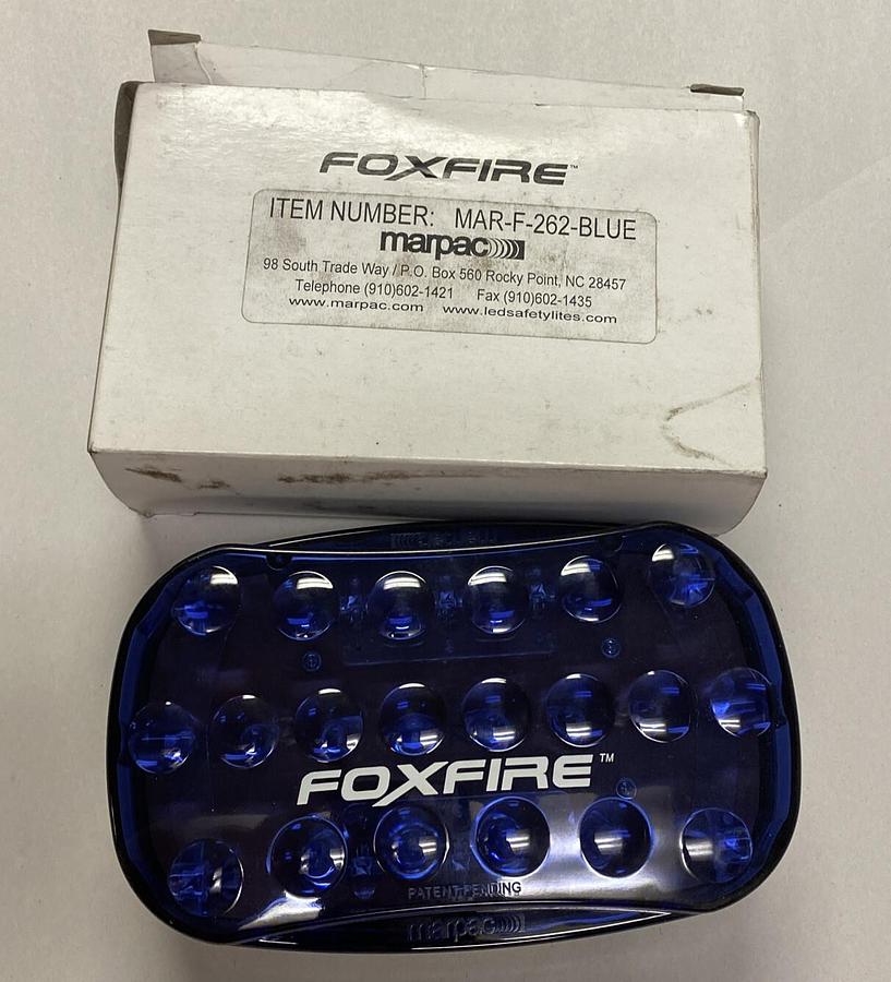 FOXFIRE MARCPAC,MAR-F-262-BLUE MAR-F-262,PORTABLE SIGNAL LIGHT NOS