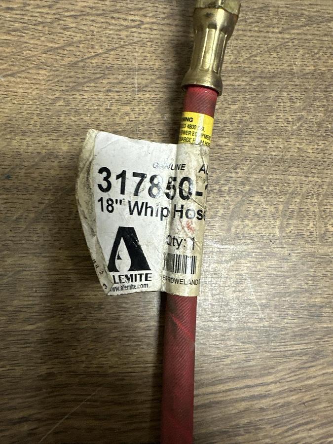 Alemite,317850-1F,18" Whip Hose