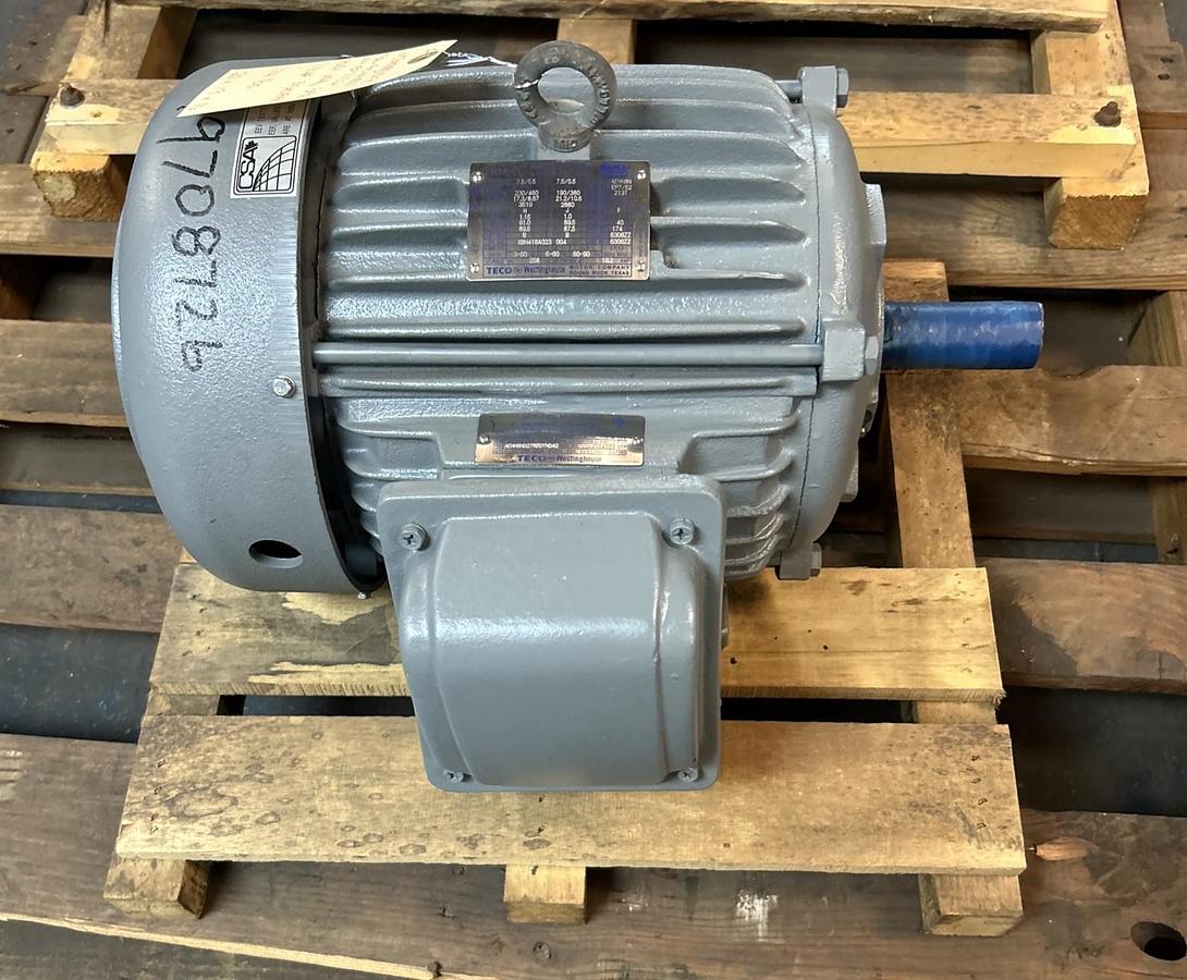 TECO WESTINGHOUSE,EP7/52,MOTOR 7.5HP 230/460V 3510RPM 213T FRAME
