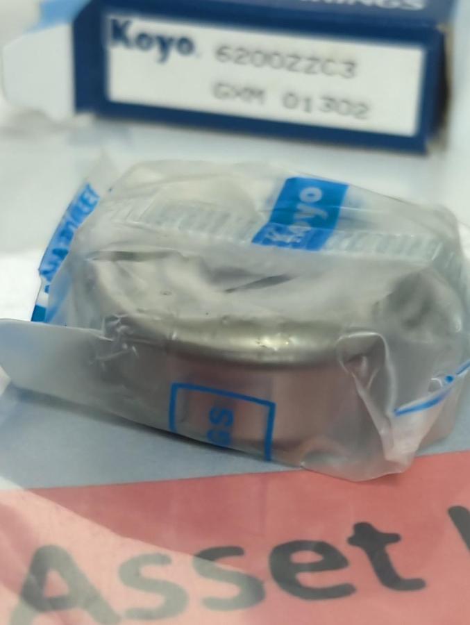 KOYO,6200ZZC3,DEEP GROOVE BALL BEARING 10X30X9MM LOT OF 4 NOS