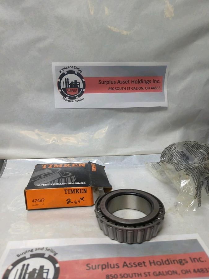 TIMKEN,47487,ROLLER BEARING CONE NOS
