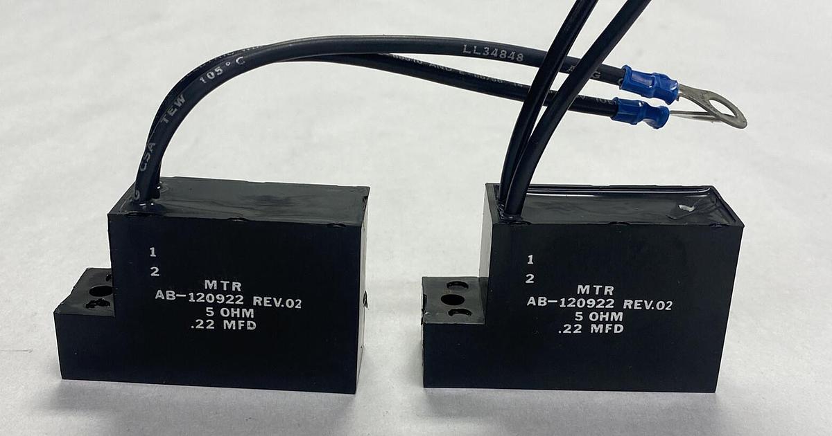 MTR,AB-120922,CAPACITOR 5 OHM .22 MFD LOT OF 2 NOS