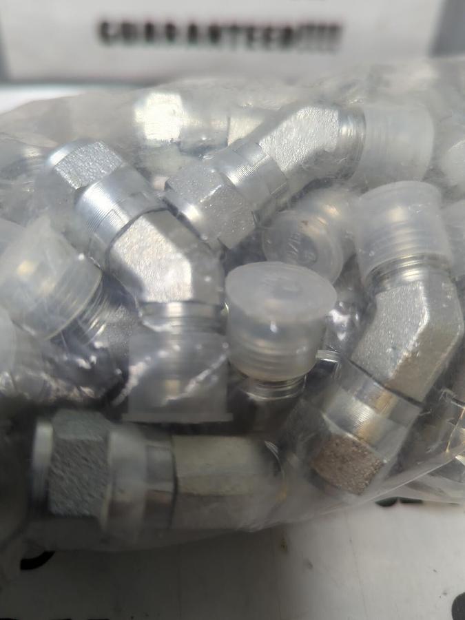 V.H & G,6 HYD,ADAPTER 45° ELBOW FITTING 1/2 INCH LOT OF 50 NEW