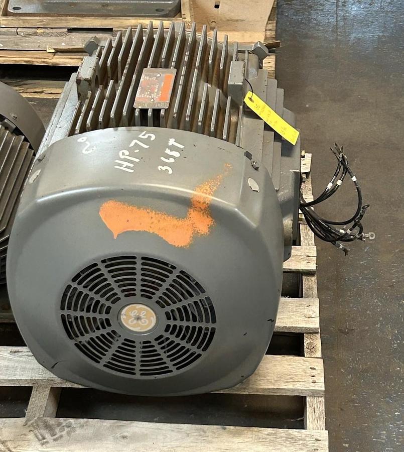 Used GE,5K365BS205D21,AC MOTOR 75HP 230/460V 1775RPM 3PH 365T FRAME