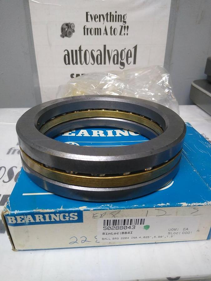 INA,2284,THRUST BALL BEARING 4.625 IN X 5.99 IN X 1.5 IN NOS