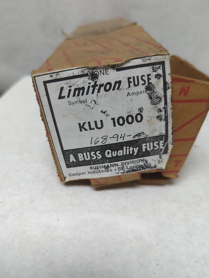 BUSSMANN,KLU-1000,LIMITRON FUSE 1000 AMP NOS