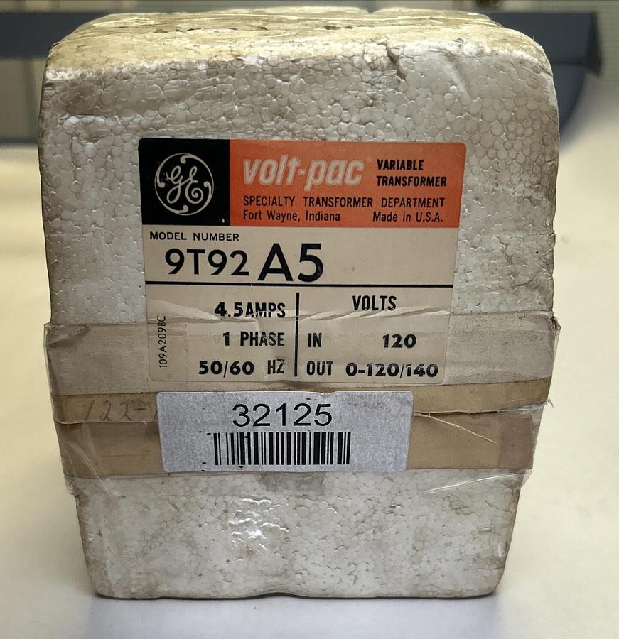GENERAL ELECTRIC,9T92A5,SPECIALTY TRANSFORMER NOS
