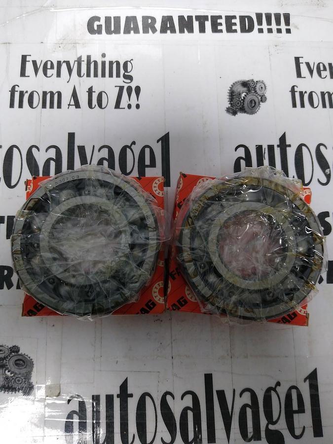 Used Fag,6307-C3,Deep Groove Ball Bearing Lot of 2 NOS