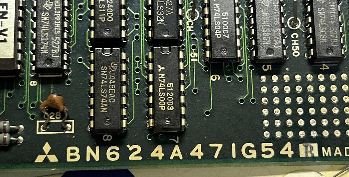 Used MITSUBISHI,BN624A471G54-B,SPINDLE DRIVE BOARD