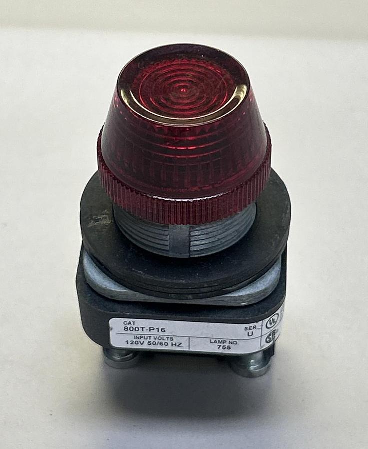 ALLEN BRADLEY,800T-P16,RED PILOT LIGHT NOS