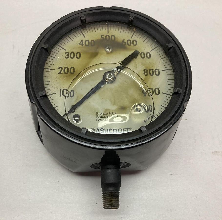 Ashcroft,0-1000psi,Pressure Gauge