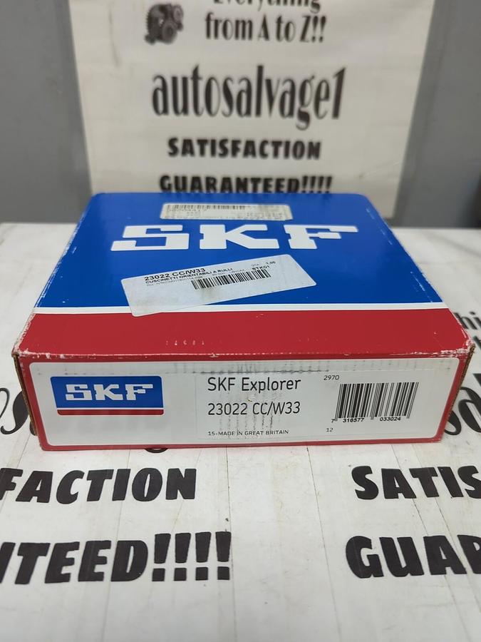 SKF,23022 CC/W33,SPHERICAL ROLLER BEARING 110MM X 170MM X 45MM NOS