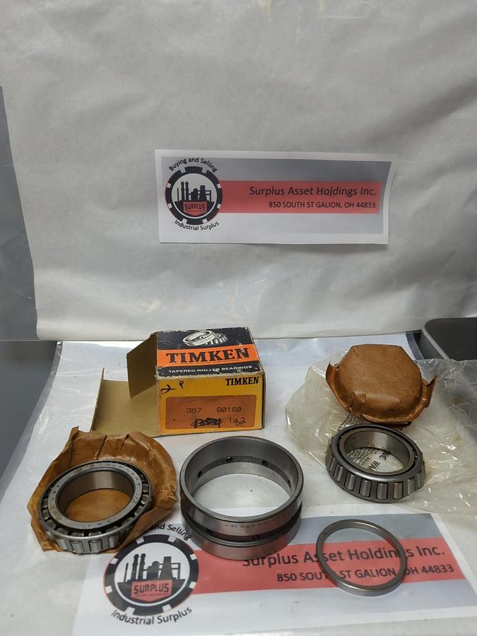 TIMKEN,387-90180,COMPLETE DOUBLE ROW BEARING NOS