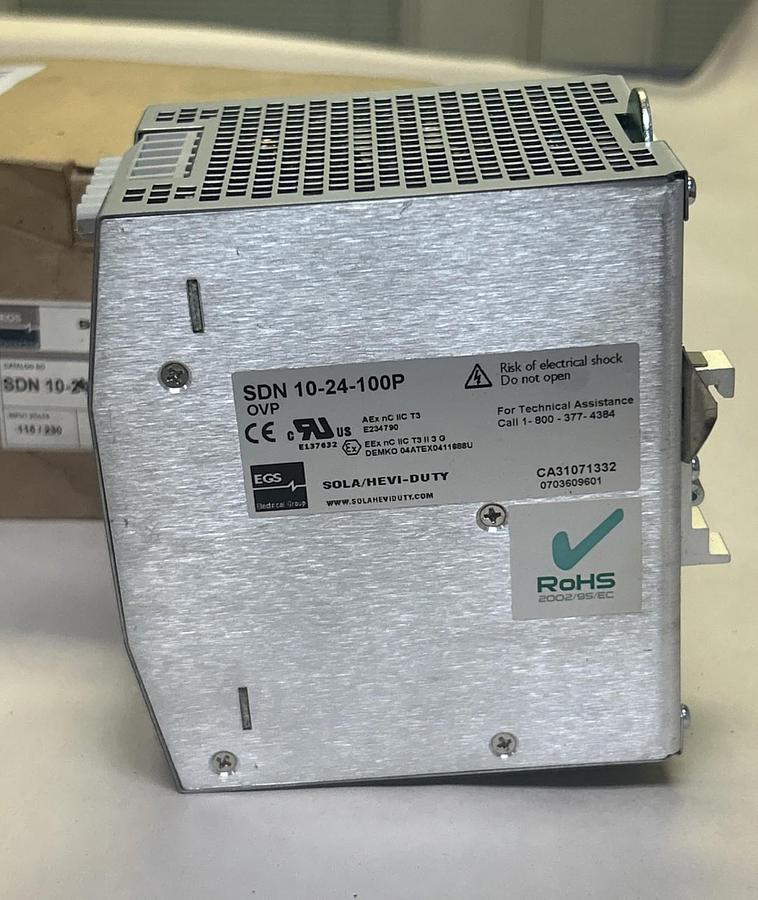 EMERSON SOLA,SDN10-24-100P,POWER SUPPLY 115/230V NEW