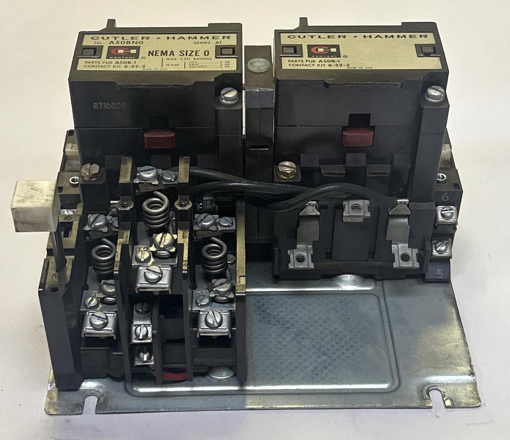 Used CUTLER-HAMMER,A50BN0,REVERSING STARTER SIZE 0