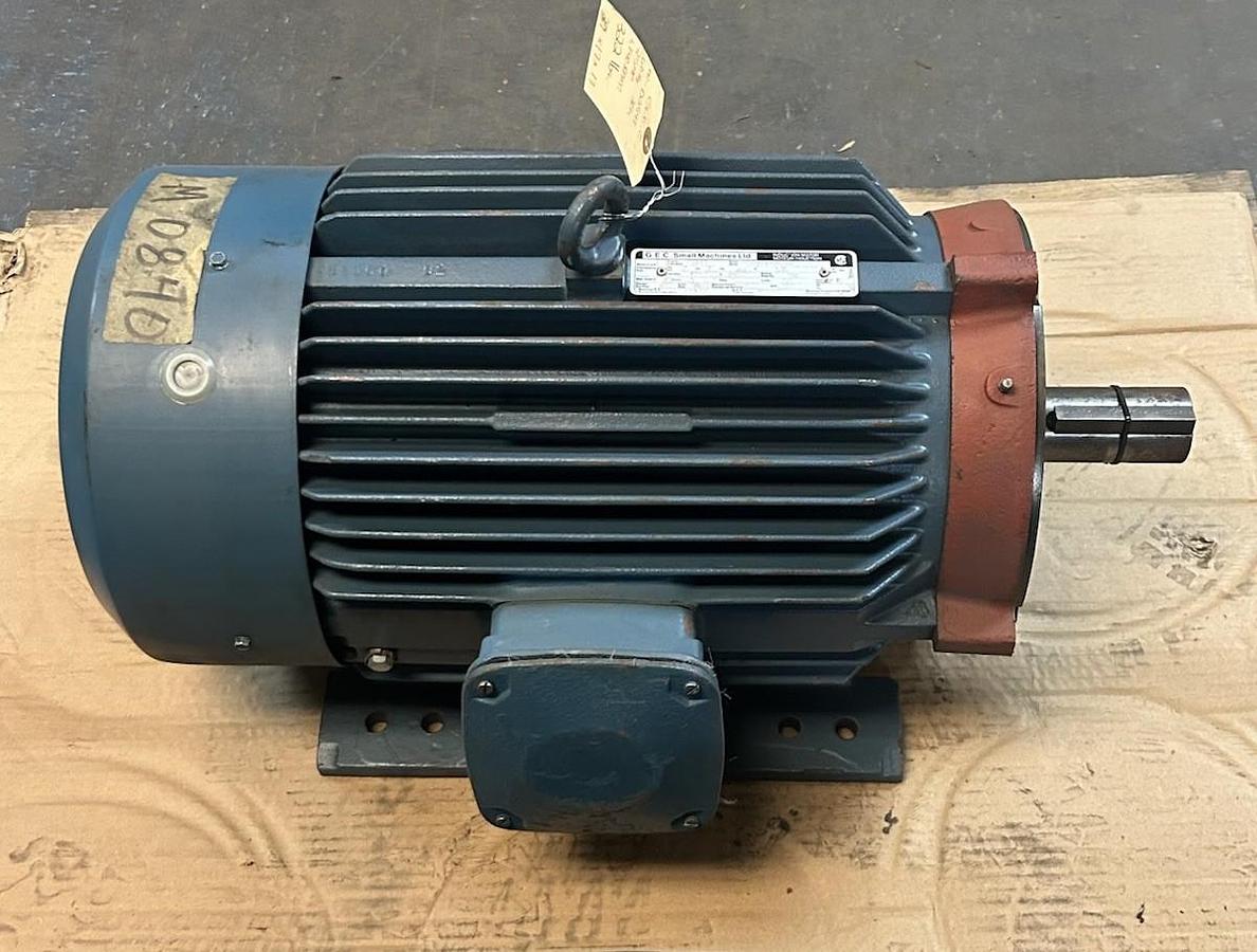 Used GEC SMALL MACHINES,D284T,MOTOR 25HP 575V 1740RPM 3PH D284T FRAME