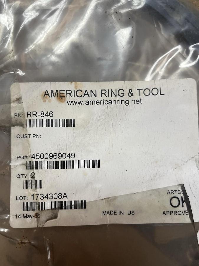 AMERICAN RING & TOOL,RR-846,RETAING RING QTY 2