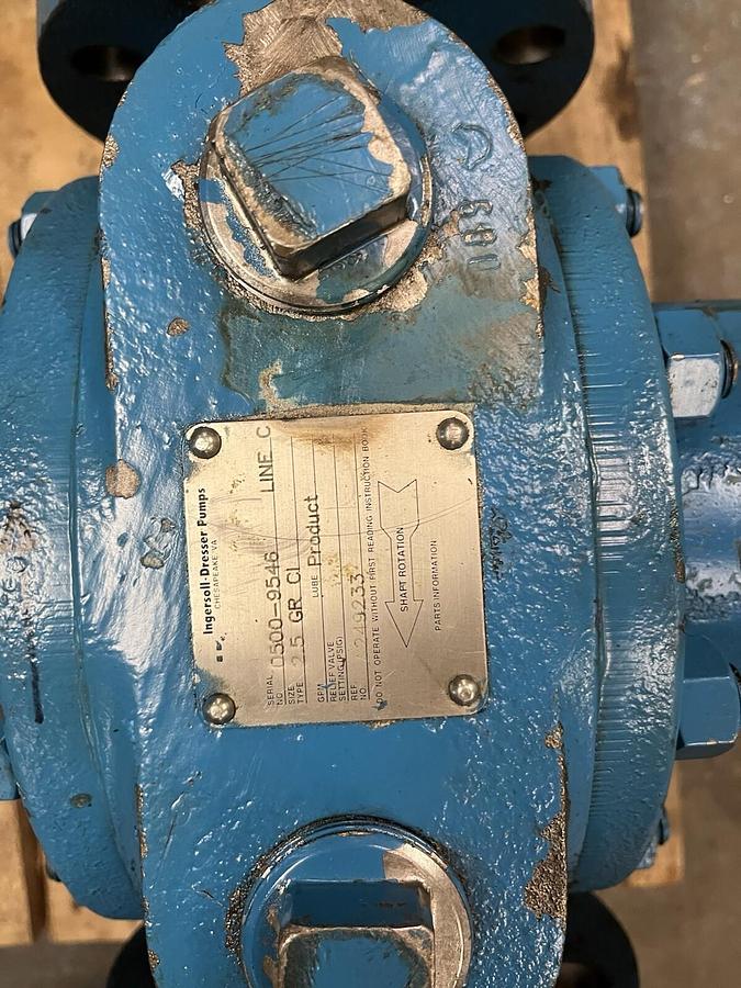 Used INGERSOLL DRESSER,2.5GR-CI,ROTARY GEAR PUMP