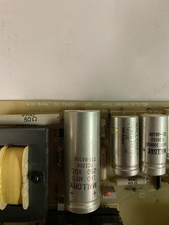 Used AJAX,H-02-3436 NHVDC,GROUND FAULT DETECTOR PCB SC-75401