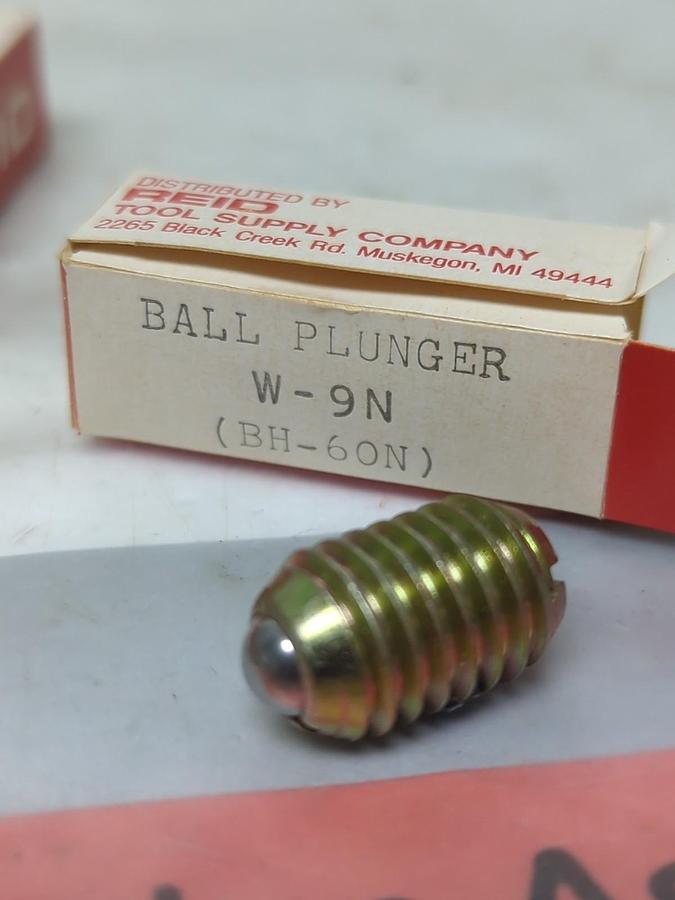REID,W-9N,BALL PLUNGER BH-60N BOX OF 12 PCS NOS