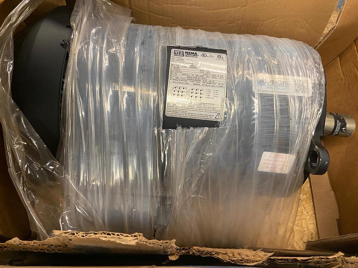 Used WEG,00512ET3E215T-SG,5Hp Motor 1175RPM 230/460V Frame 213/5T 12759399