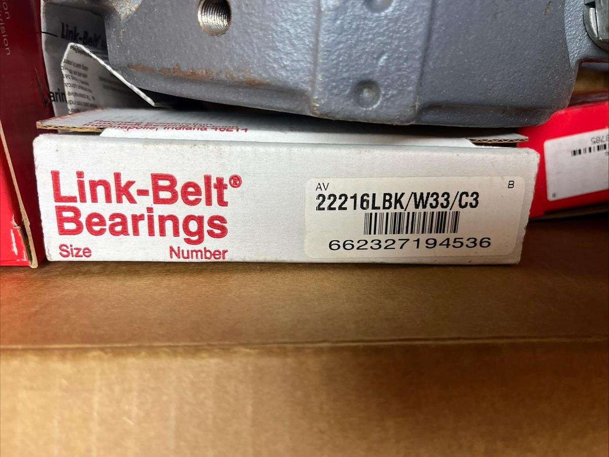 Used LINK BELT,PLB6843R,PILLOW BLOCK HOUSING 2-11/16" BORE