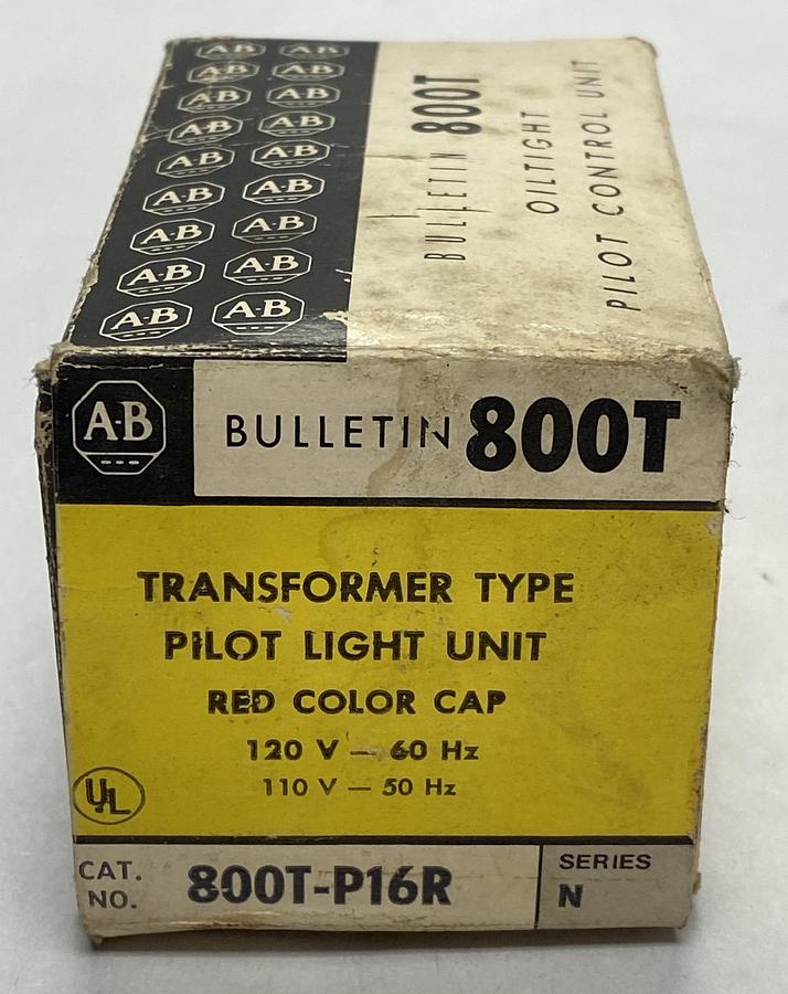 Allen Bradley,800T-P16R,Ser N Red Pilot Light NOS