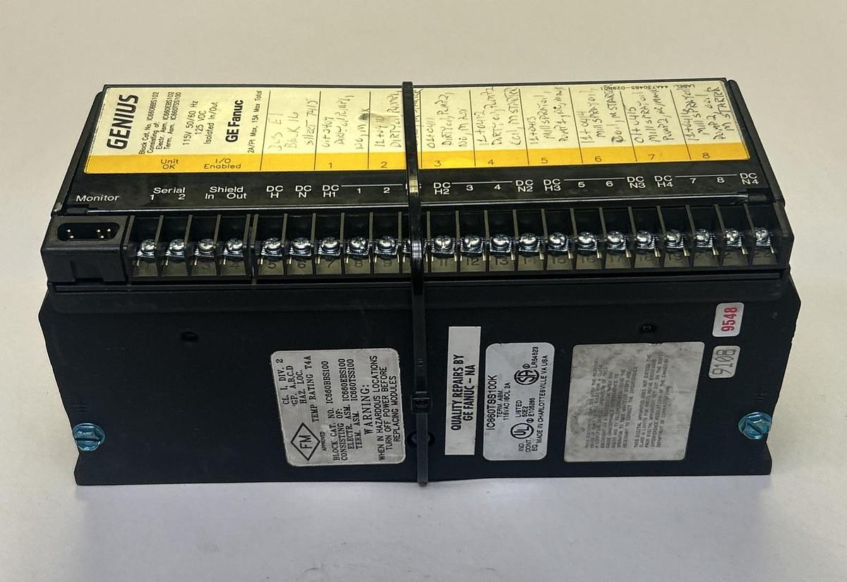 Used GE FANUC,IC660BBS102,GENIUS BLOCK I/O MODULE