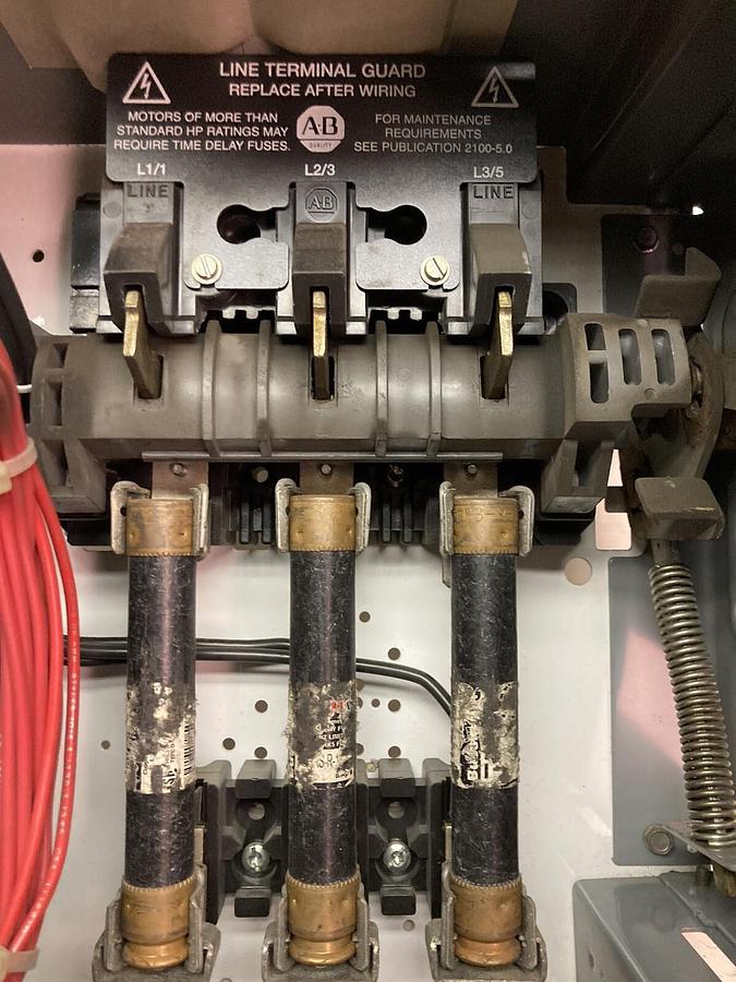 Used Allen-Bradley,2100 2112,Size 1 Fused MCC 12 Inch Starter Bucket
